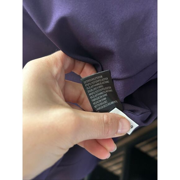 Tahari purple blazer size 8 work attire work, blazer office wear stylish flared - Picture 7 of 9